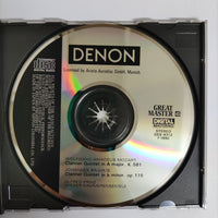 ซีดี Various - Mozart Clarinet Quintets Alfred Printz Wiener Kammerensemble CD VG+