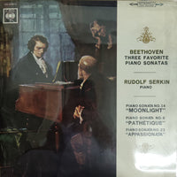 แผ่นเสียง Beethoven - Three Favorite Piano Sonatas Rudolf Serkin Piano Vinyl VG+