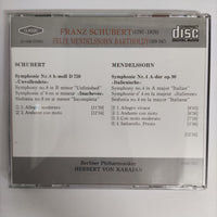 ซีดี Various - Schubert / Mendelssohn Symphony No.8 Unfinished Symphony No.4 Italian CD VG+