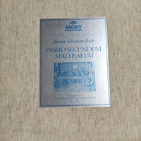 แผ่นเสียง Johann Sebastian Bach - Passio Secundum Matthaeum Vinyl VG+ 4LPs