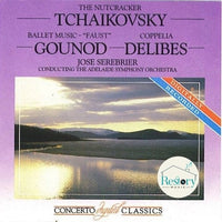 ซีดี Pyotr Ilyich Tchaikovsky, Charles Gounod, Léo Delibes, Jose Serebrier, Adelaide Symphony Orchestra - Tchaikovsky: The Nutcracker - Gounod: Ballet Music Faust - Delibes: Coppelia CD G