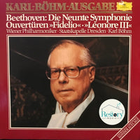 แผ่นเสียง Karl Böhm, Ludwig van Beethoven, Wiener Philharmoniker, Staatskapelle Dresden - Die Neunte Symphonie / Ouvertüren "Fidelo" "Leonore III" Vinyl NM or M- 2LPs