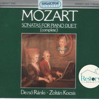 ซีดี Wolfgang Amadeus Mozart, Dezső Ránki - Zoltán Kocsis - Sonatas For Piano Duet Complete CD NM or M-