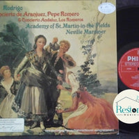 แผ่นเสียง Joaquín Rodrigo – Pepe Romero & The Romeros, The Academy Of St. Martin-in-the-Fields, Sir Neville Marriner - Concierto De Aranjuez & Concierto Andaluz Vinyl VG+