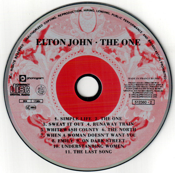 Buy Elton John : The One (CD) Online for a great price – Restory Music