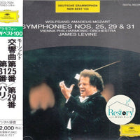 ซีดี Wolfgang Amadeus Mozart, Wiener Philharmoniker, James Levine - Symphonien Nos. 25, 29 & 31 CD VG+