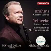 ซีดี Johannes Brahms, Carl Reinecke, Michael Collins , Michael McHale - Works for Clarinet & Piano CD VG