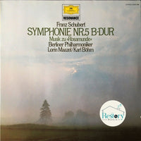 แผ่นเสียง Franz Schubert - Lorin Maazel, Karl Böhm, Berliner Philharmoniker - Symphony Nr. 5 B-dur / Musik Zu "Rosamunde" Vinyl VG+