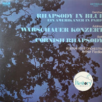 แผ่นเสียง George Gershwin / Richard Addinsell / Hubert Bath, The Boston Pops Orchestra, Arthur Fiedler - Rhapsody In Blue / Warschauer Konzert / Cornish Rhapsody Vinyl VG