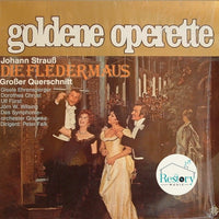 แผ่นเสียง Johann Strauss Jr., Gisela Ehrensperger, Dorothea Chryst, Ulf Fürst, Jörn Wilsing, Symphonie-Orchester Graunke, Peter Falk - Die Fledermaus Großer Querschnitt Vinyl VG+
