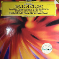 แผ่นเสียง Maurice Ravel · Orchestre De Paris · Daniel Barenboim - Bolero · La Valse · Pavane Pour Une Infante Défunte · Daphnis Et Chloé: Suite No. 2 Vinyl VG+