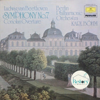 แผ่นเสียง Berliner Philharmoniker, Karl Böhm, Ludwig van Beethoven - Symphony No. 7 "Cariolan"-Ouvertüre Vinyl VG+