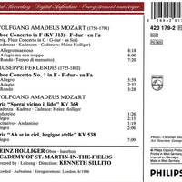 ซีดี Wolfgang Amadeus Mozart, Giuseppe Ferlendis, Heinz Holliger, The Academy Of St. Martin-in-the-Fields, Kenneth Sillito - Oboe Concertos CD VG+