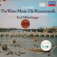 แผ่นเสียง Georg Friedrich Händel - Stuttgarter Kammerorchester, Karl Münchinger - The Water Music - Die Wassermusik Vinyl VG+