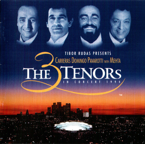 José Carreras - Placido Domingo - Luciano Pavarotti With Zubin Mehta : The 3 Tenors In Concert 1994 (CD, Album)