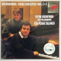 ซีดี Sergei Vasilyevich Rachmaninoff - Yefim Bronfman, Philharmonia Orchestra, Esa-Pekka Salonen - Piano Concertos Nos. 2 + 3 CD VG+
