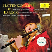 แผ่นเสียง Antonio Vivaldi · Giovanni Battista Pergolesi · Jean-Marie Leclair · Robert Woodcock - Hans-Martin Linde Und Burghard Schaeffer - Flötenkonzerte Des Barock Vinyl VG+