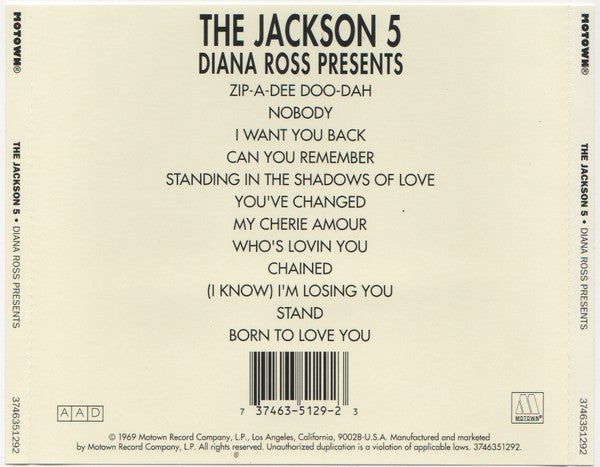 THE JACKSON 5 Diana Ross Presents レコード 【公式通販】