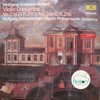 แผ่นเสียง Wolfgang Amadeus Mozart - Wolfgang Schneiderhan · Berliner Philharmoniker - Violinkonzerte Nr. 2 D-Dur KV 211 / Nr. 3 G-Dur KV 216 Vinyl VG+