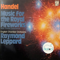 แผ่นเสียง Georg Friedrich Händel - English Chamber Orchestra, Raymond Leppard - Music For The Royal Fireworks And Three Concertos Vinyl VG+