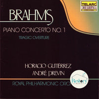 ซีดี Johannes Brahms, Horacio Gutiérrez, The Royal Philharmonic Orchestra, André Previn - Piano Concerto No. 1 / Tragic Overture CD VG+