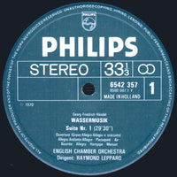 แผ่นเสียง Georg Friedrich Händel / English Chamber Orchestra, Heinz Holliger, Raymond Leppard - Wassermusik, Feuerwerksmusik, Concerto Grossi, Oboenkonzerte Vinyl VG+ Boxset, 3LPs