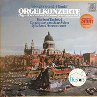 แผ่นเสียง Georg Friedrich Händel - Herbert Tachezi, Concentus Musicus Wien, Nikolaus Harnoncourt - Orgelkonzerte Vol. 1 Op. 4, Nr. 1-4 Vinyl VG+
