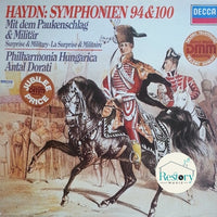 แผ่นเสียง Antal Dorati, Philharmonia Hungarica, Joseph Haydn - Symphonien 94 & 100 Mit Dem Paukenschlag & Militär Vinyl NM or M-