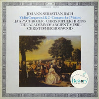 แผ่นเสียง Johann Sebastian Bach - Jaap Schröder, Christopher Hirons, The Academy Of Ancient Music, Christopher Hogwood - Violin Concertos 1 & 2 / Concerto For 2 Violins Vinyl NM or M-