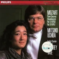 ซีดี Wolfgang Amadeus Mozart, Mitsuko Uchida, English Chamber Orchestra, Jeffrey Tate - Piano Concertos No.15 KV450 / No.16 KV451 CD VG+