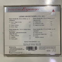 ซีดี Ludwig van Beethoven, Rudolf Buchbinder - Piano Sonatas Mondschein = Moonlight = Clair De Lune · Appassionata · Pathétique · Waldstein CD VG+