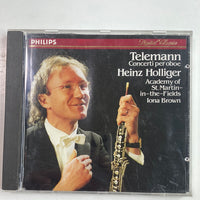ซีดี Georg Philipp Telemann - Heinz Holliger, The Academy Of St. Martin-in-the-Fields, Iona Brown - Concerti Per Oboe CD G