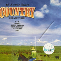 ซีดี Various - 6 Super Stars Country Greatest Hits CD VG