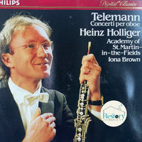 ซีดี Georg Philipp Telemann - Heinz Holliger, The Academy Of St. Martin-in-the-Fields, Iona Brown - Concerti Per Oboe CD G