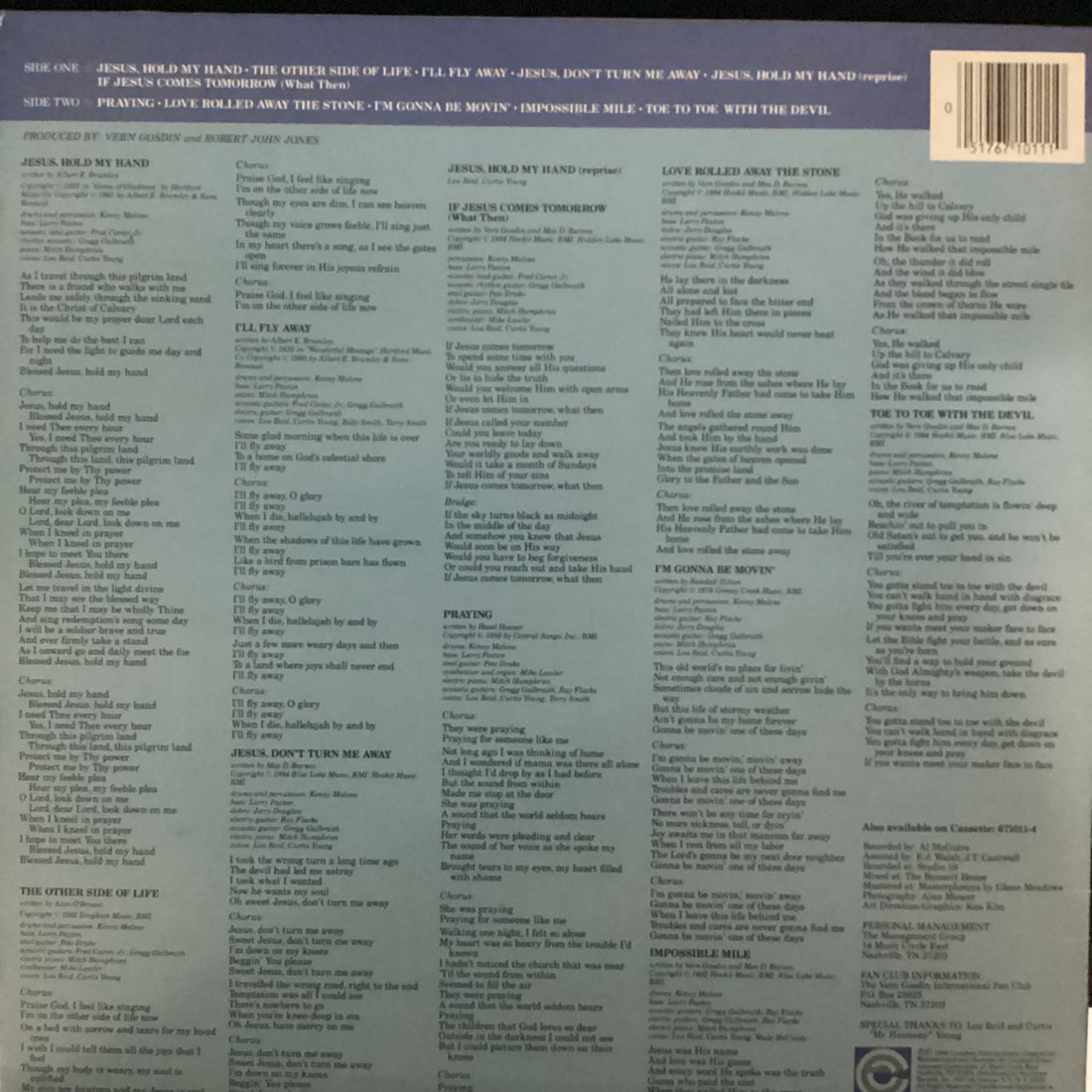 แผ่นเสียง Vern Gosdin - If Jesus Comes Tomorrow What Then Vinyl VG+