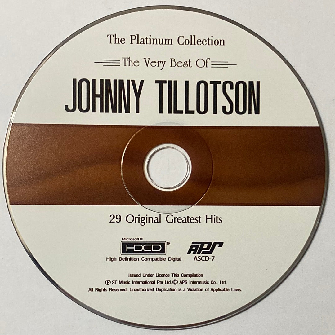 ซีดี Johnny Tillotson - The Platinum Collection Johnny Tillotson 29 Original Greatest Hits (CD) (VG+)