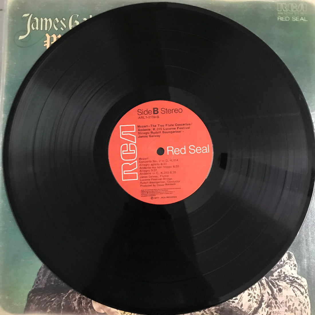 แผ่นเสียง James Galway / Festival Strings Lucerne / Rudolf Baumgartner / Wolfgang Amadeus Mozart - The Two Flute Concertos And Andante, K. 315 Vinyl VG+