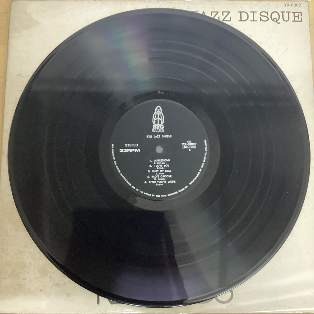 แผ่นเสียง Various - BYG Jazz Disque Vinyl VG+