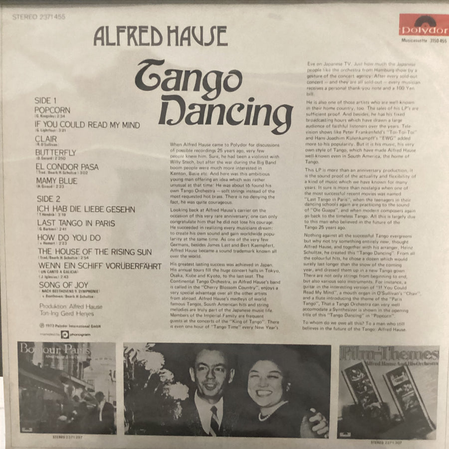 Alfred Hause - Tango Dancing Vinyl VG+
