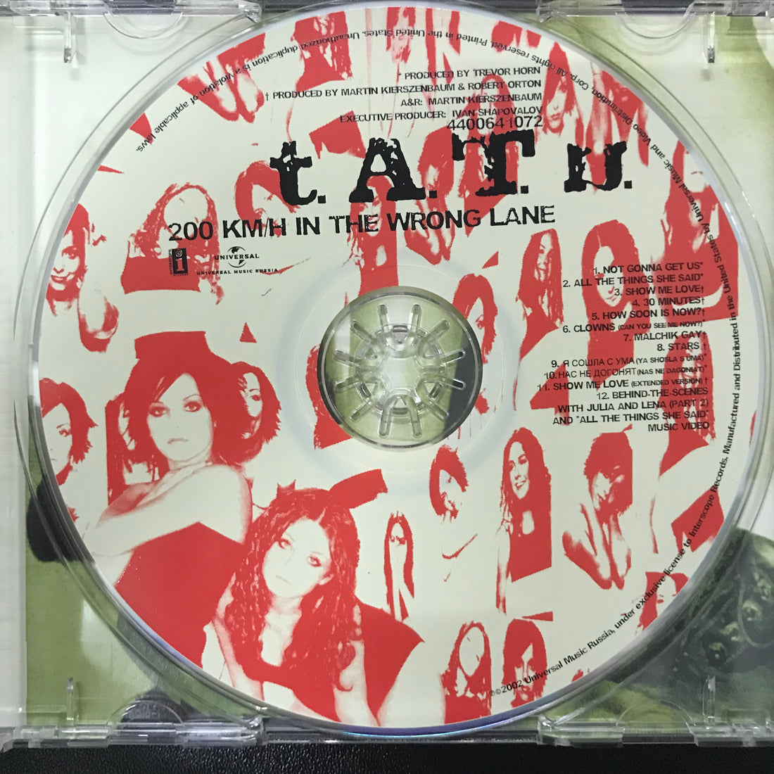 ซีดี t.A.T.u. - 200 KM/H In The Wrong Lane CD VG+