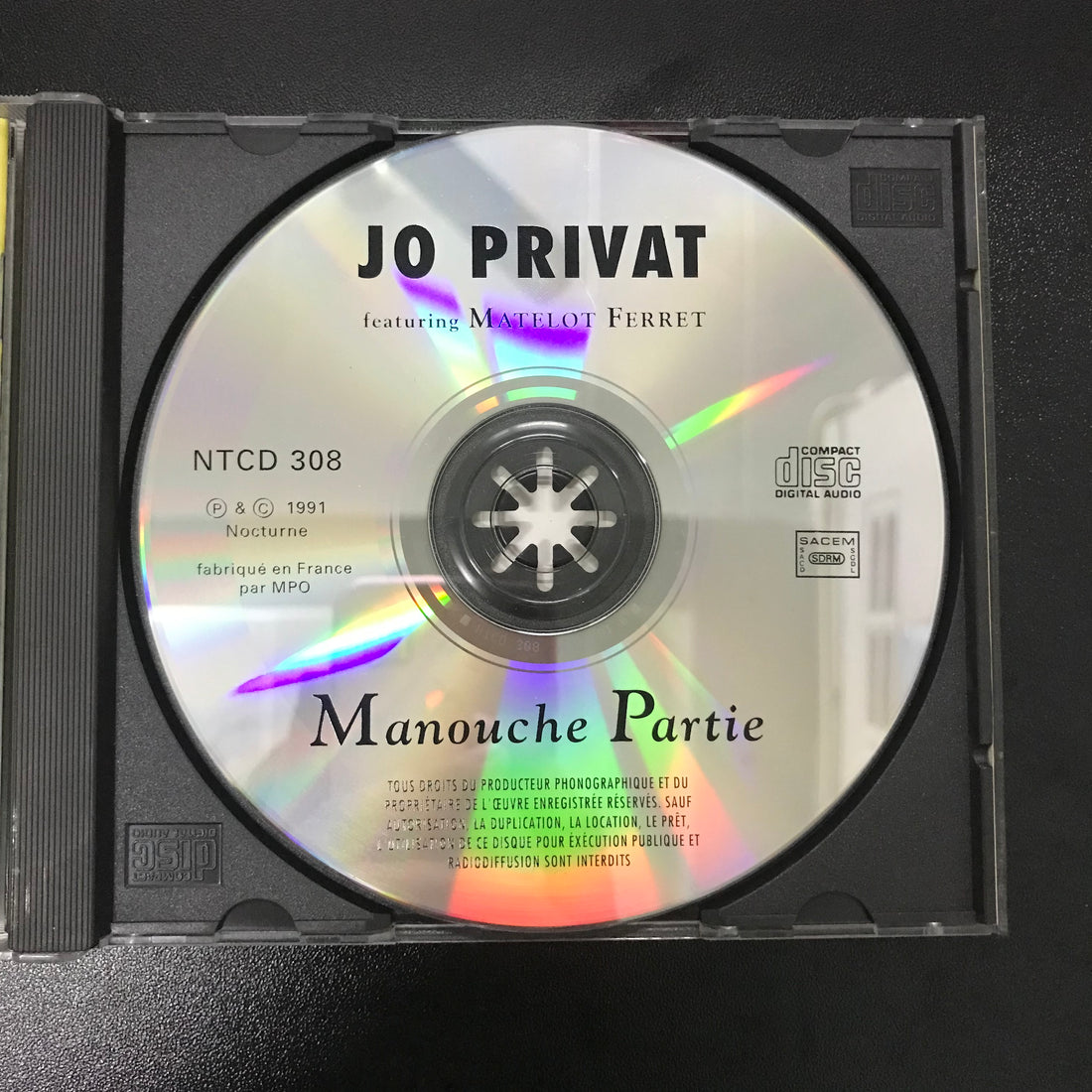 ซีดี Jo Privat - Manouche Partie CD VG+