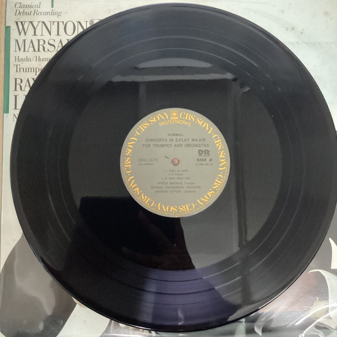 แผ่นเสียง Joseph Haydn • Johann Nepomuk Hummel • Leopold Mozart, Wynton Marsalis, National Philharmonic Orchestra, Raymond Leppard - Trumpet Concertos Vinyl VG+