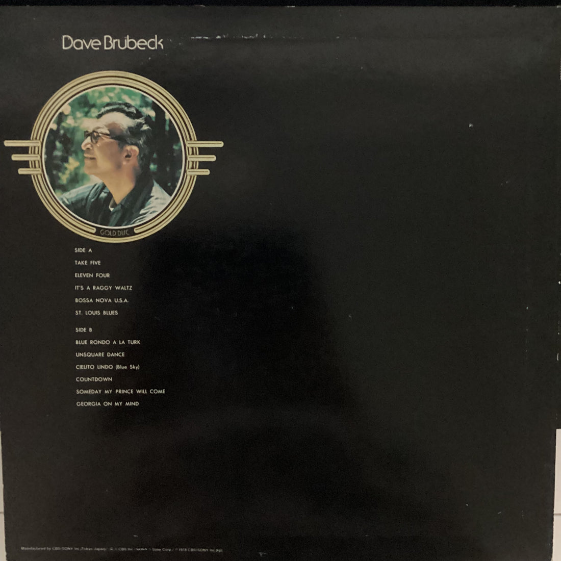 แผ่นเสียง Dave Brubeck - Gold Disc Vinyl VG+