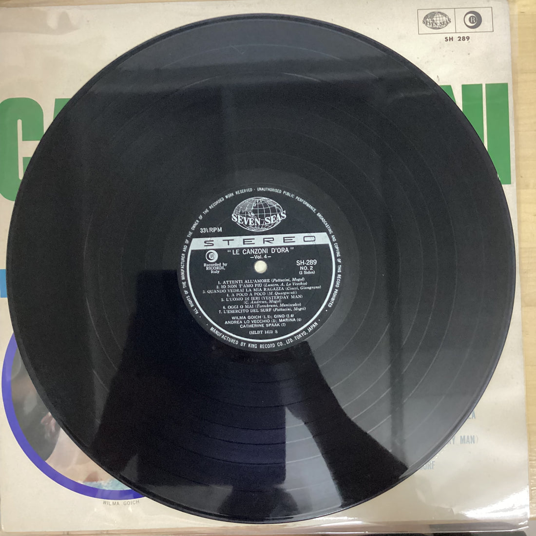 แผ่นเสียง Various - Le Canzoni D'Ora Vol.4 Vinyl VG+