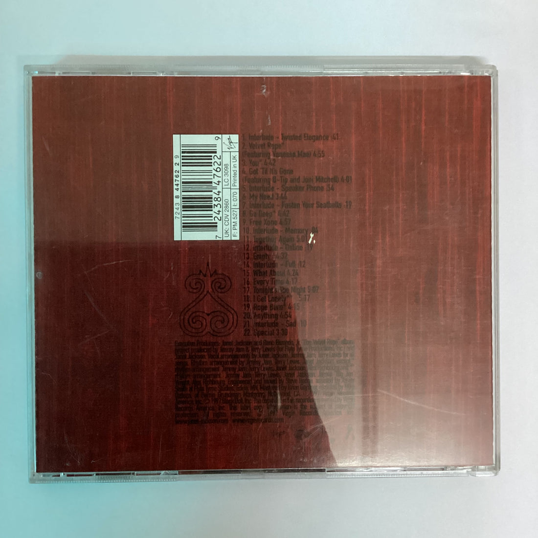 ซีดี Janet Jackson - The Velvet Rope CD VG+