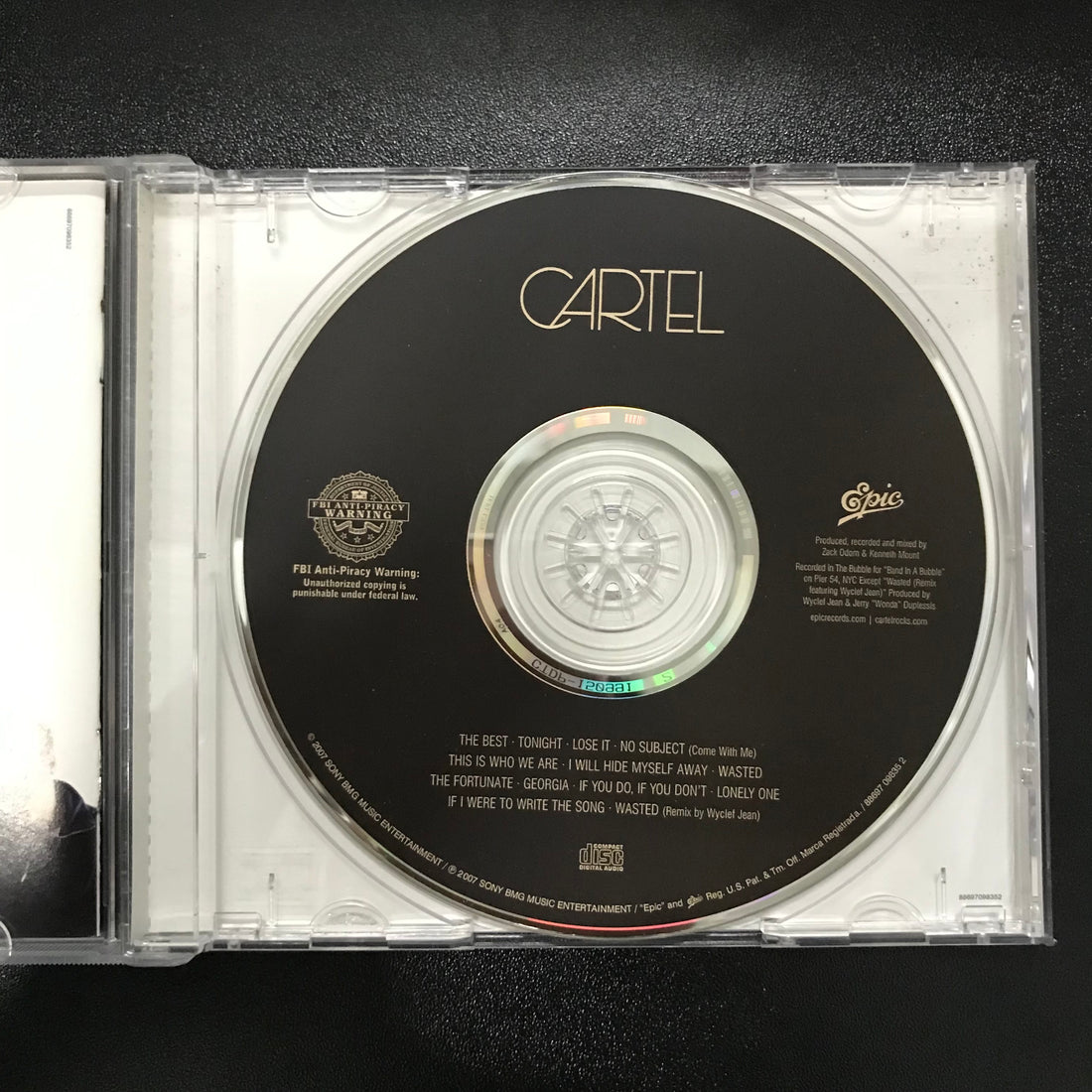 ซีดี Cartel - Cartel CD VG+