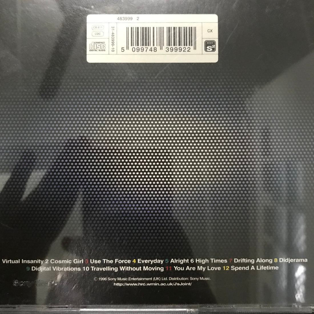 ซีดี Jamiroquai - Travelling Without Moving CD VG+