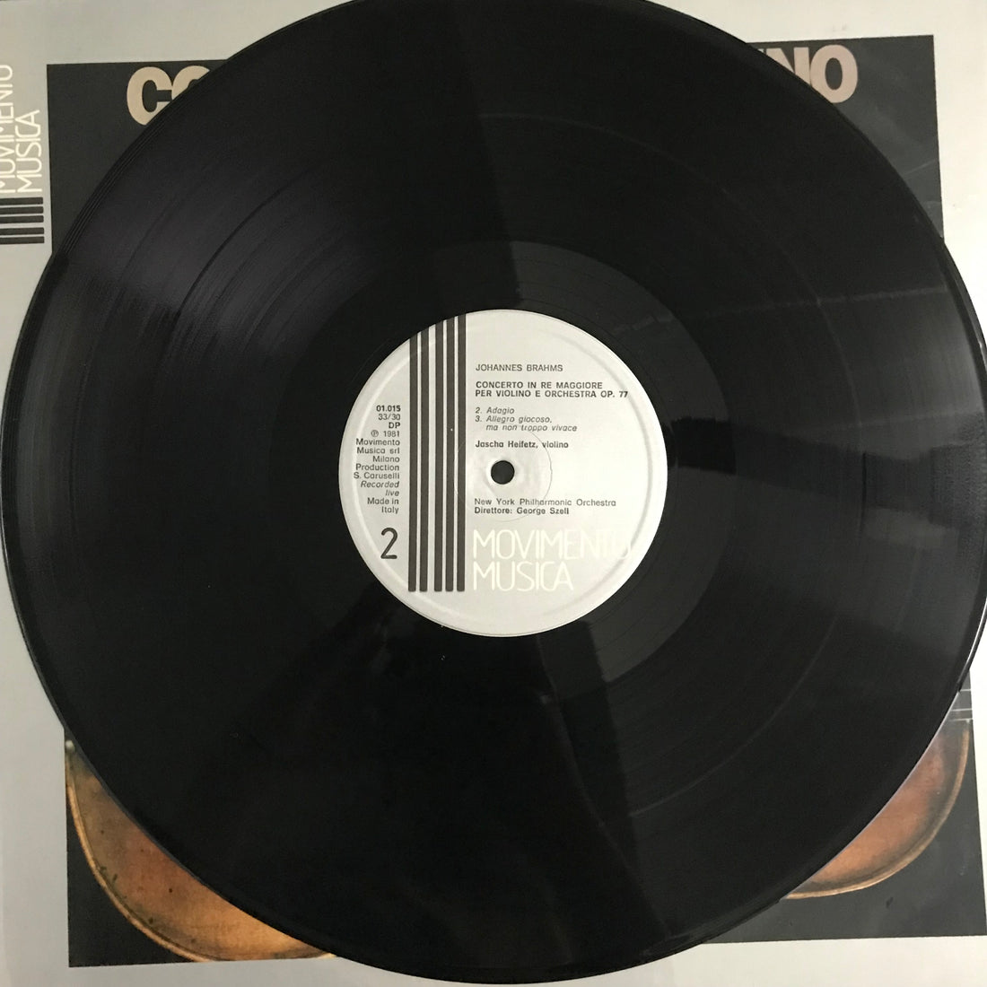 แผ่นเสียง Johannes Brahms / Jascha Heifetz / New York Philharmonic / George Szell - Concerto Per Violino Vinyl VG+