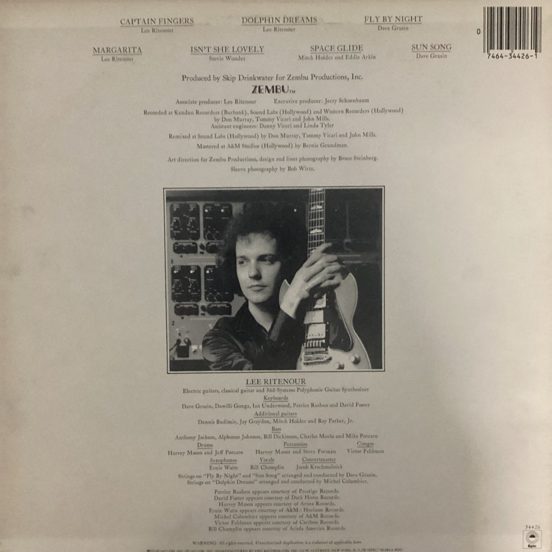 แผ่นเสียง Lee Ritenour - Captain Fingers Vinyl VG+