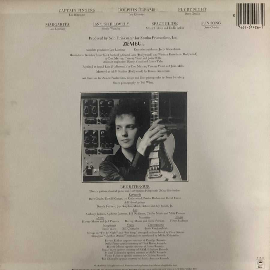 แผ่นเสียง Lee Ritenour - Captain Fingers Vinyl VG+